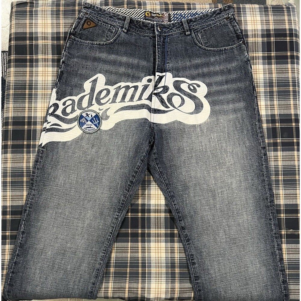Akademiks Vintage Loose Fit Denim Jeans Men's Size 38X34